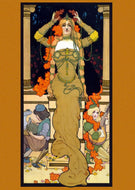 Mustard Nouveau - Mint by Michelle Decoupage Paper