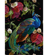 Peacock REVERSED - Mint by Michelle Decoupage Paper