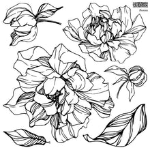 Load image into Gallery viewer, Peonies 12x12 IOD Stamp
