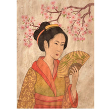 Load image into Gallery viewer, Geisha REVERSED - Mint by Michelle Decoupage Paper
