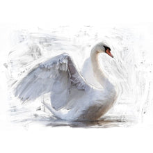 Load image into Gallery viewer, White Swan REVERSE - Mint by Michelle Decoupage Paper
