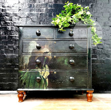 Load image into Gallery viewer, Study in Black and Green - Mint by Michelle Decoupage Paper
