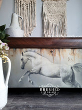 Load image into Gallery viewer, White Horse - Mint by Michelle Decoupage Paper
