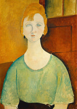 Load image into Gallery viewer, Woman in a Green Top - Mint by Michelle Decoupage Paper
