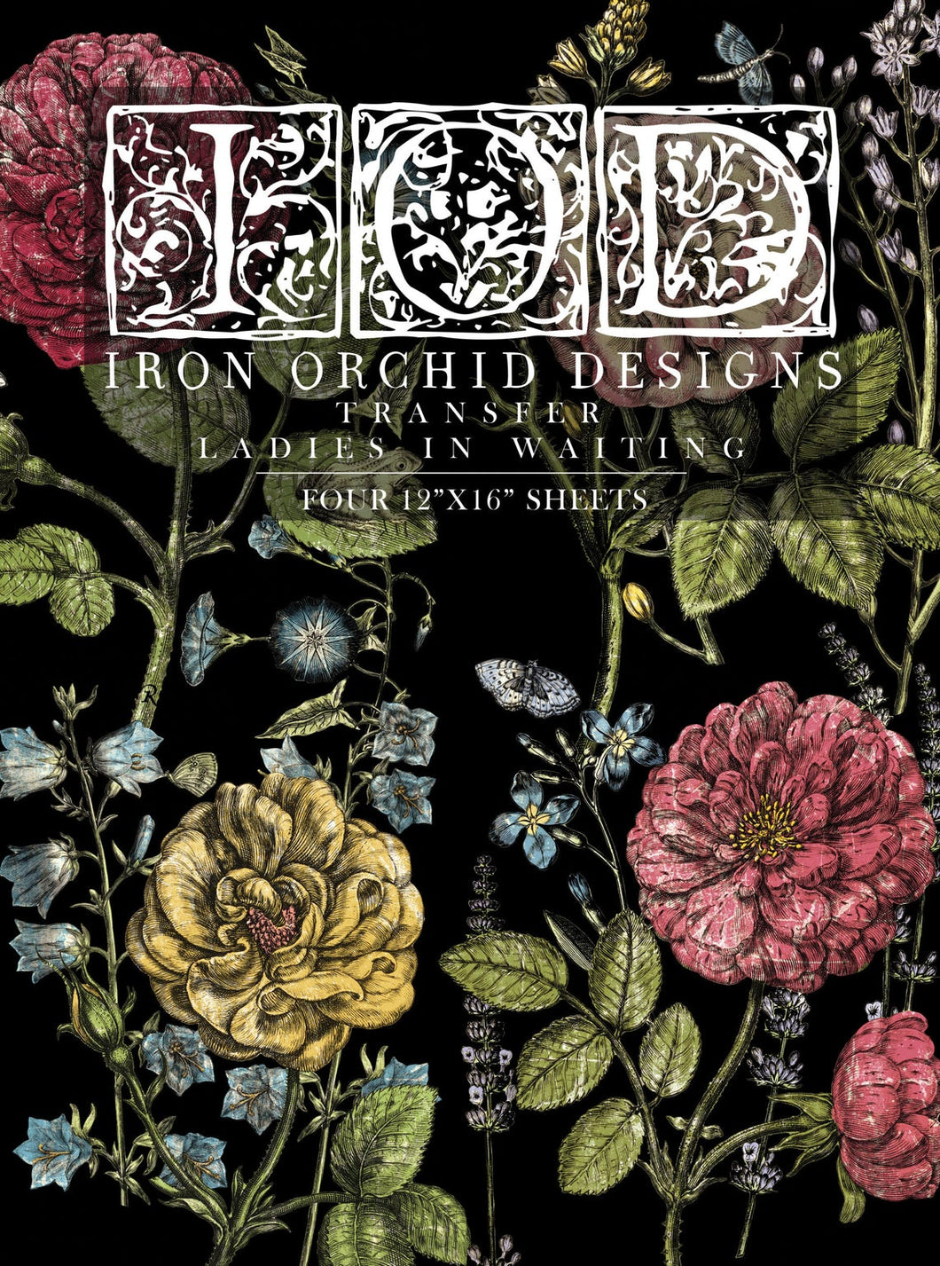 Iron Orchid Designs Ladies in Waiting Decor Transfer (pad of 4 - 12
