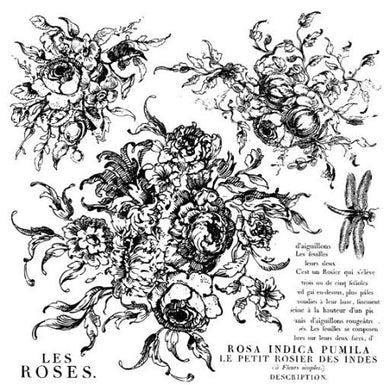 Iron Orchid Designs Rose Toile Decor Stamps  