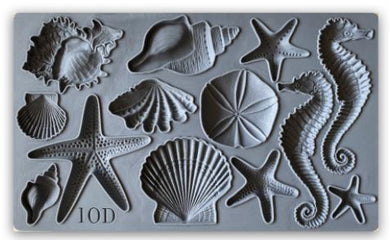 Iron Orchid Designs Sea Shells Decor Moulds (6x10) 