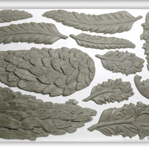 Iron Orchid Designs Wings and Feathers Decor Moulds (6x10) 